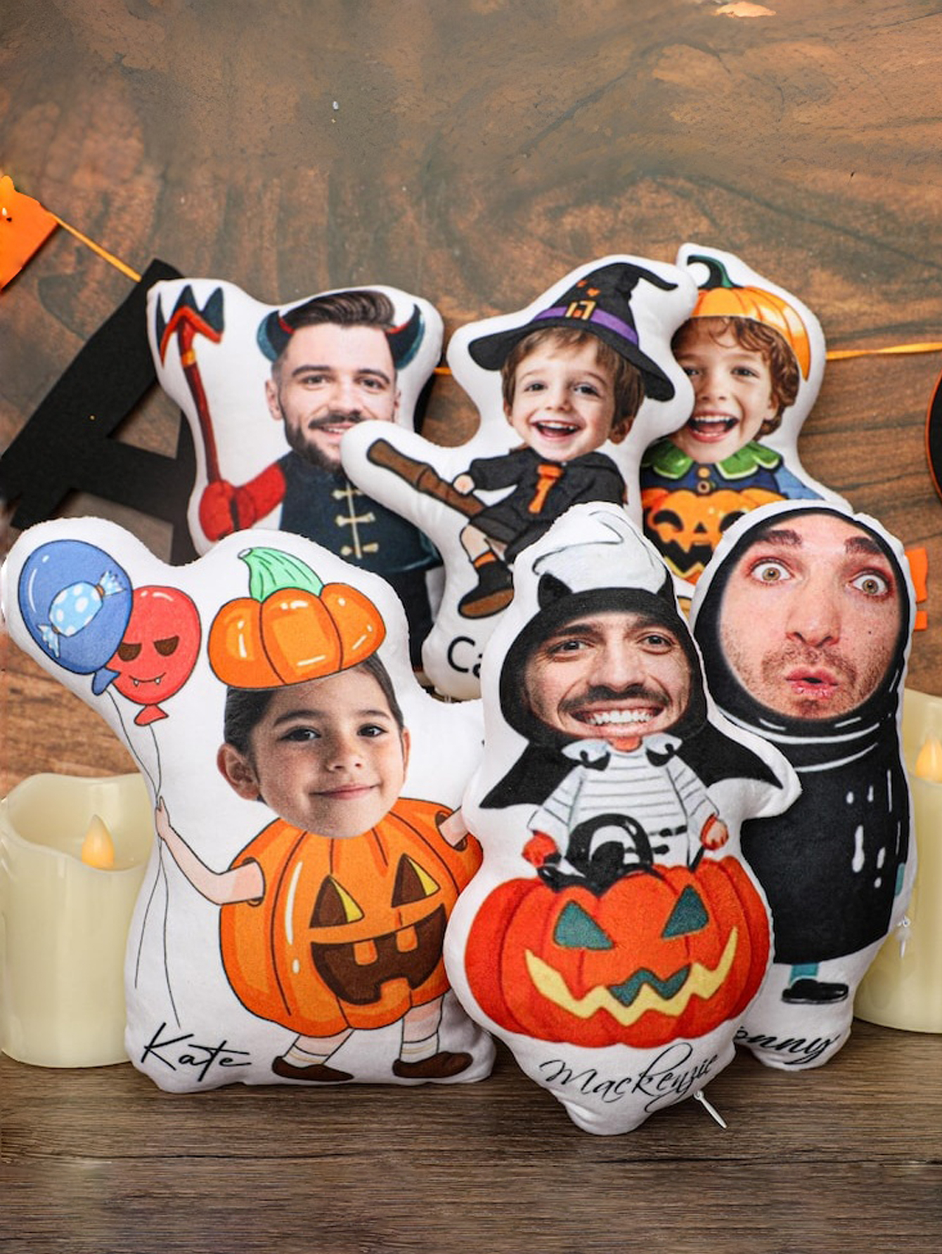 Personalized Halloween Photo Pillow
